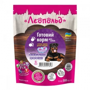 Леопольд консервы для собак с ягненком, курицей, рисом и овощами 500гр 491846
