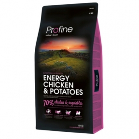 Profine Adult Energy Chicken сухой корм для активных собак с курицей 15кг
