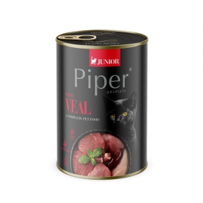 Влажный корм Dolina Noteci Piper Veal Junior для котят от 3 месяцев, с телятиной, 400 г