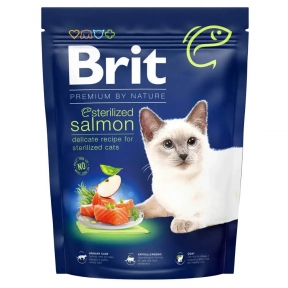 Brit Premium by Nature Cat Sterilized с лососем сухой корм для стерилизованных котов