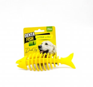 Рыбка Denta Fish Желтая L 20 см. 