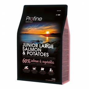 Profine Junior Large Salmon & Potatoes корм корм для щенков крупных пород с лососем и картофелем 15 кг