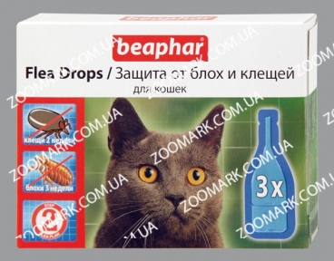 Flea drops — капли против блох и клещей для кошек