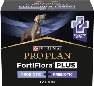 АКЦИЯ Purina Pro Plan FortiFlora Plus пробиотик для взрослых собак и щенков для поддержания миклофлоры кишечника 30x2 г