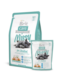 Brit Care Cat Missy Steril сухой корм для стерилизованных кошек 2 кг +контейнер  АКЦИЯ