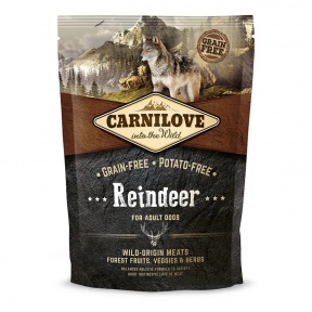 Carnilove Adult Raindeer Сухой корм для взрослых собак всех пород с олениной, 1,5 кг