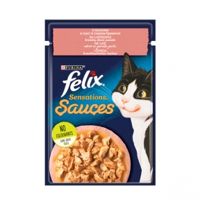 Felix (Феликс) консервы для кошек лосось с креветками в соусе 85г