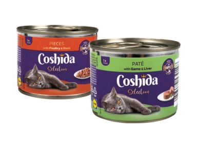 Coshida Selection Вологий корм для кішок зі шматочками яловичини, курки та індички в желе 205 г