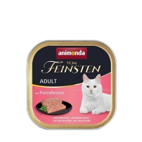 Animonda Vom Feinsten Adult with Turkey hearts Влажный корм для кошек с индюшачьими сердцами 100 г