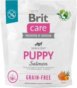 Brit Care Dog Grain-free Puppy Сухой корм для щенков без зерновой с лососем 1 кг