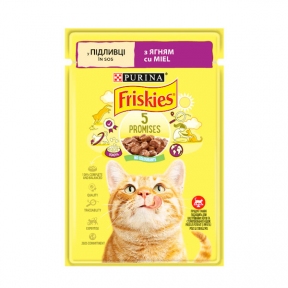 Friskies консерва для котів із ягням у підливці, 85 г