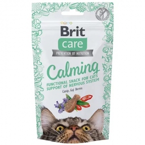 Ласощі Brit Care Cat Snack Calming для кішок з куркою, м'ятою та ягодами годжі 50 гр.