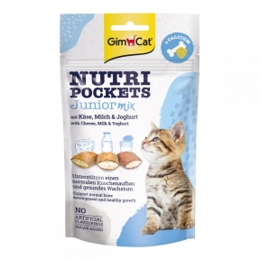 Gimcat Nutri Pockets Junior микс лакомства для котят 60г