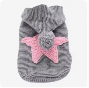 Свитер морская звезда серый