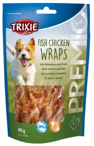 Premio Fish Chicken Wraps - лакомство для собак с  курицей и рыбой, Трикси 31590