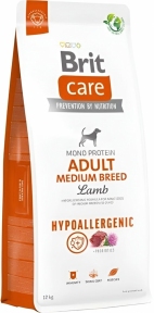 Brit Care Dog Hypoallergenic Adult Medium Breed гипоаллергенный корм для собак средних пород с ягненком 12 кг