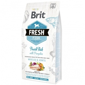 Brit Fresh Adult Large Сухий корм для дорослих собак великих порід з рибою та гарбузом