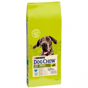 Dog Chow Large Breed Adult 2+ сухий корм для собак великих порід з індичкою, 14 кг