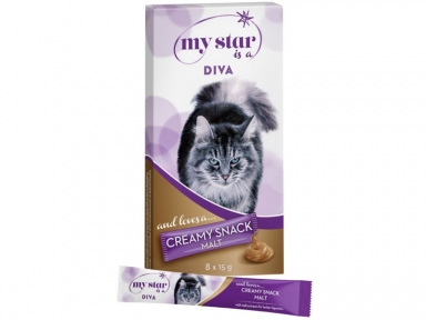 My Star Creamy Diva Malt Ласощі для кішок солод 8*15 гр