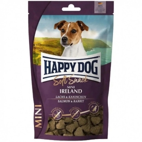 Ласощі Happy Dog Soft Snack Mini Ireland зі смаком лосося та кролика для собак 100 гр