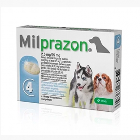 Милпразон для собак, 4 таблетки KРКА