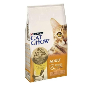 АКЦИЯ Purina DOG CHOW Adult сухой корм для кошек с курицей и индейкой 15 кг