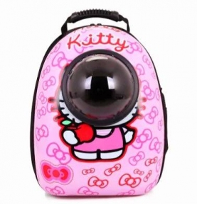Рюкзак иллюминатор пластик 32х42х29см Kitty Розовый