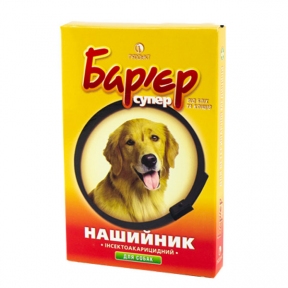 Барьер — ошейник от блох и клещей для собак