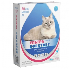 Ефектвет Ультра краплі для кішок від бліх 1мл 5шт ВетСинтез