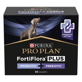 АКЦІЯ Pro Plan FortiFlora Plus пробіотик для собак та цуценят для підтримки мікрофлори кишечника 30 x 2 гр