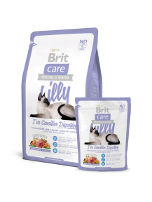 Brit Care Cat Lilly have Sens сухой корм для кошек с чувствительным пищеварением 2 кг + контейнер  АКЦИЯ