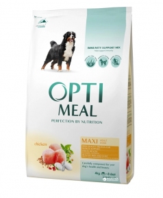 АКЦІЯ -15% Optimeal Сухий повнораціонний корм для собак великих порід зі смаком курки 4 кг