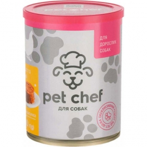 Pet chef консерви для собак з куркою