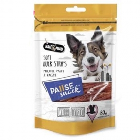 Лакомство для собак мягкие утиные полоски (98%) Pause Snack 80г 8216
