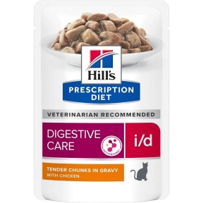 Hill's Prescription Diet i/d Вологий корм для котів догляд за травленням, з куркою 85 г