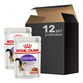 9 + 3 шт Royal Canin fhn wet steril консерви для кішок 85г 11494 акція