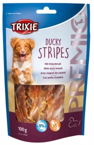 Premio Ducky Stripes — лакомство для собак с утиной грудкой, Трикси 31537