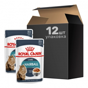 9 + 3 шт Royal Canin fhn wet hairball care консервы для кошек 85г 11475 акция