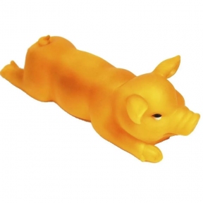 Іграшка для собак Свинка 25 см лежача НХ-074