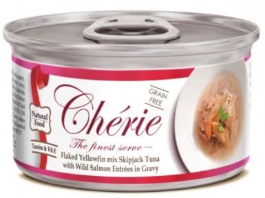 Cherie Signature Gravy Mix вологий корм зі шматочками тунця та лосося в соусі для кішок 80 гр