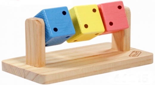 Іграшка для гризунів кубики дерев'яні 14х7х5 см RJ 519