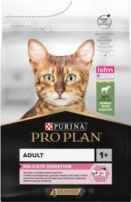 АКЦИЯ Purina Pro Plan Delicate Digestion сухой корм для кошек с чувствительным пищеварением, ягненок 3 кг