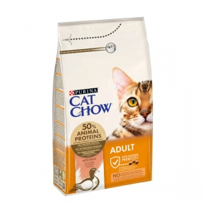 Cat Chow Adult сухой корм для кошек с уткой