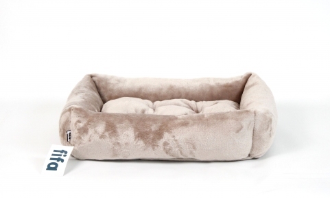 Лежак Капучино с бортом плюш