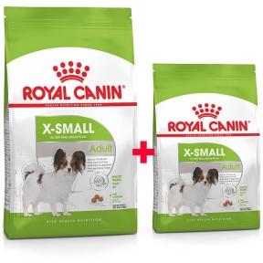 Акція сухий корм Royal Canin X-Small Adult 1,5 кг + 500г в подарунок