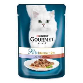 Gourmet Perle консерви для кішок з яловичиною і качкою 85г 580024