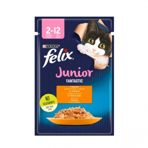 Felix (Феликс) консервы для котят курица в желе 85г