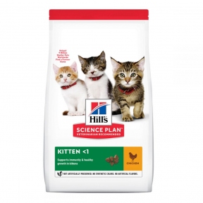 Hills SP Kitten Ch- корм для котят с курицей 0,3кг+0,3кг Акция 1+1 604046