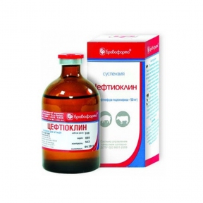 Цефтиоклин — антибактериальный препарат 50 мл