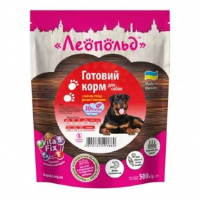 Леопольд консерви для собак з м'ясом птиці, рисом і овочами 500гр 491860